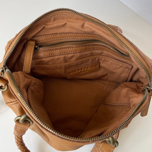 Liebeskind Berlin Hand Bag Leather Detachable Shoulder Strap Brown - Picture 10 of 11